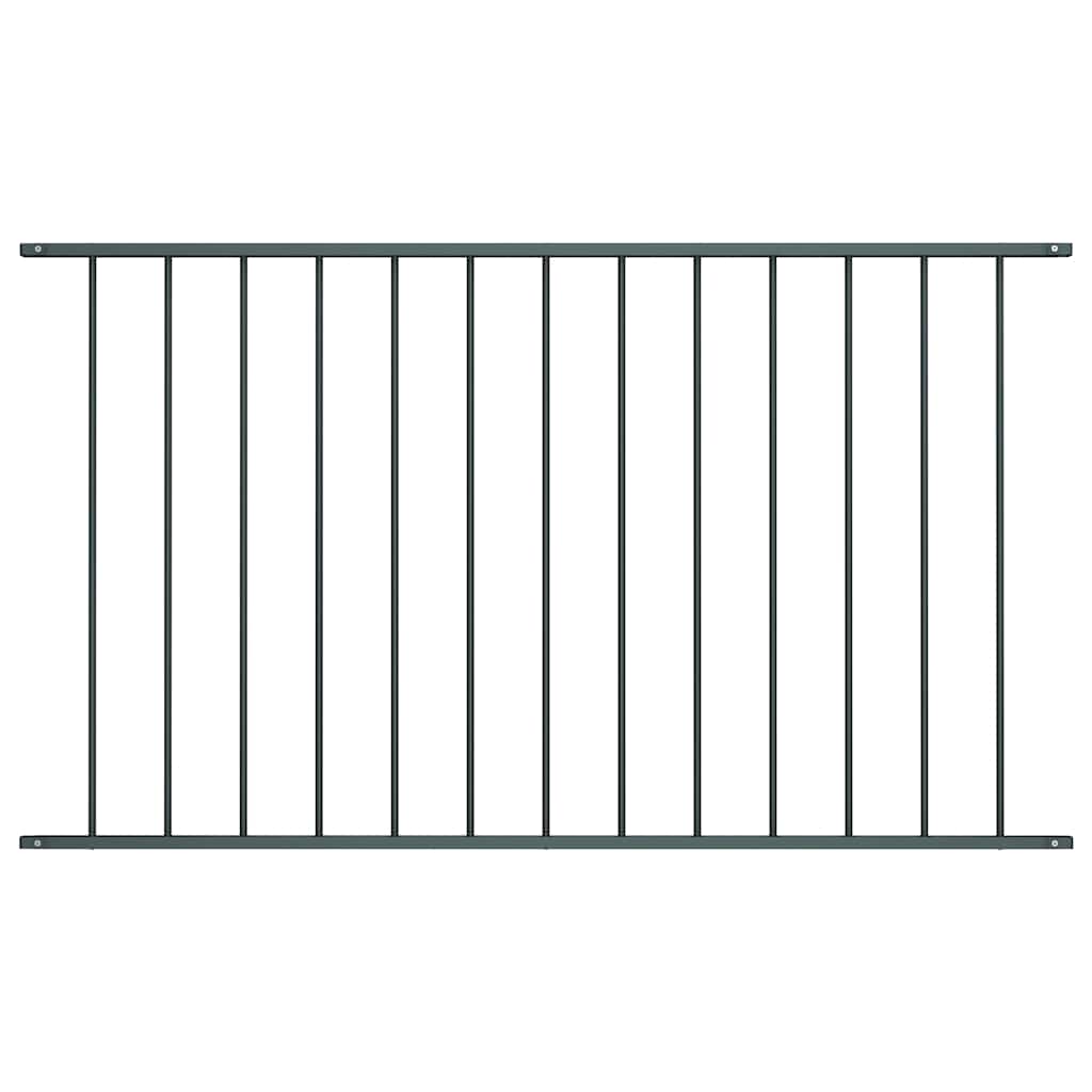 Fence Panel Woerden Powder-coated Steel 1.7x0.75 m Anthracite