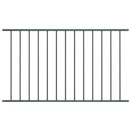 Fence Panel Woerden Powder-coated Steel 1.7x0.75 m Anthracite