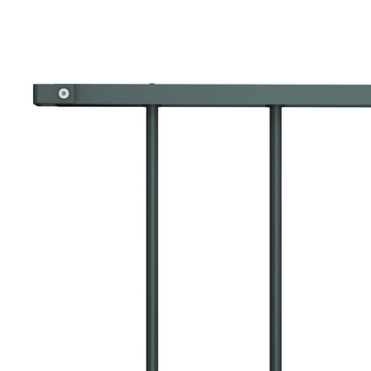 Fence Panel Woerden Powder-coated Steel 1.7x0.75 m Anthracite