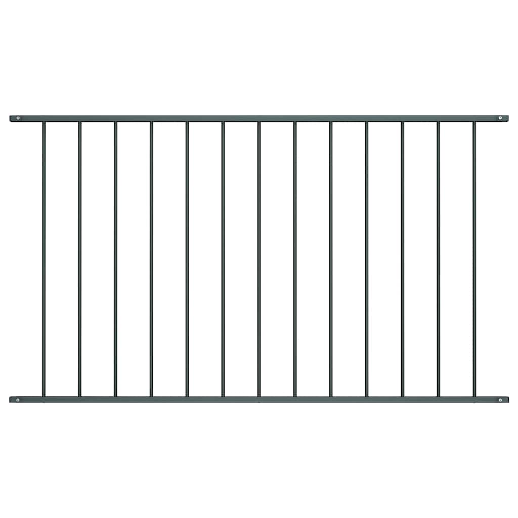 Fence Panel Woerden Powder-coated Steel 1.7x1 m Anthracite