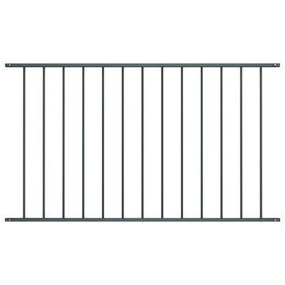 Fence Panel Woerden Powder-coated Steel 1.7x1 m Anthracite