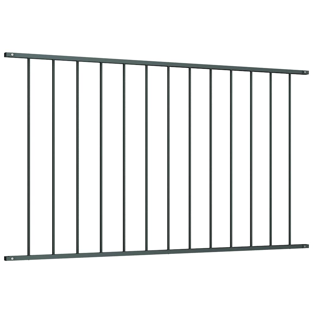 Fence Panel Woerden Powder-coated Steel 1.7x1 m Anthracite