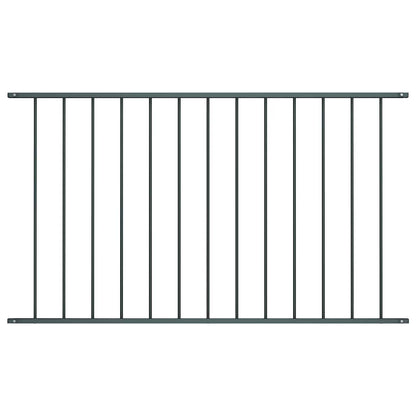 Fence Panel Woerden Powder-coated Steel 1.7x1.17 m Anthracite