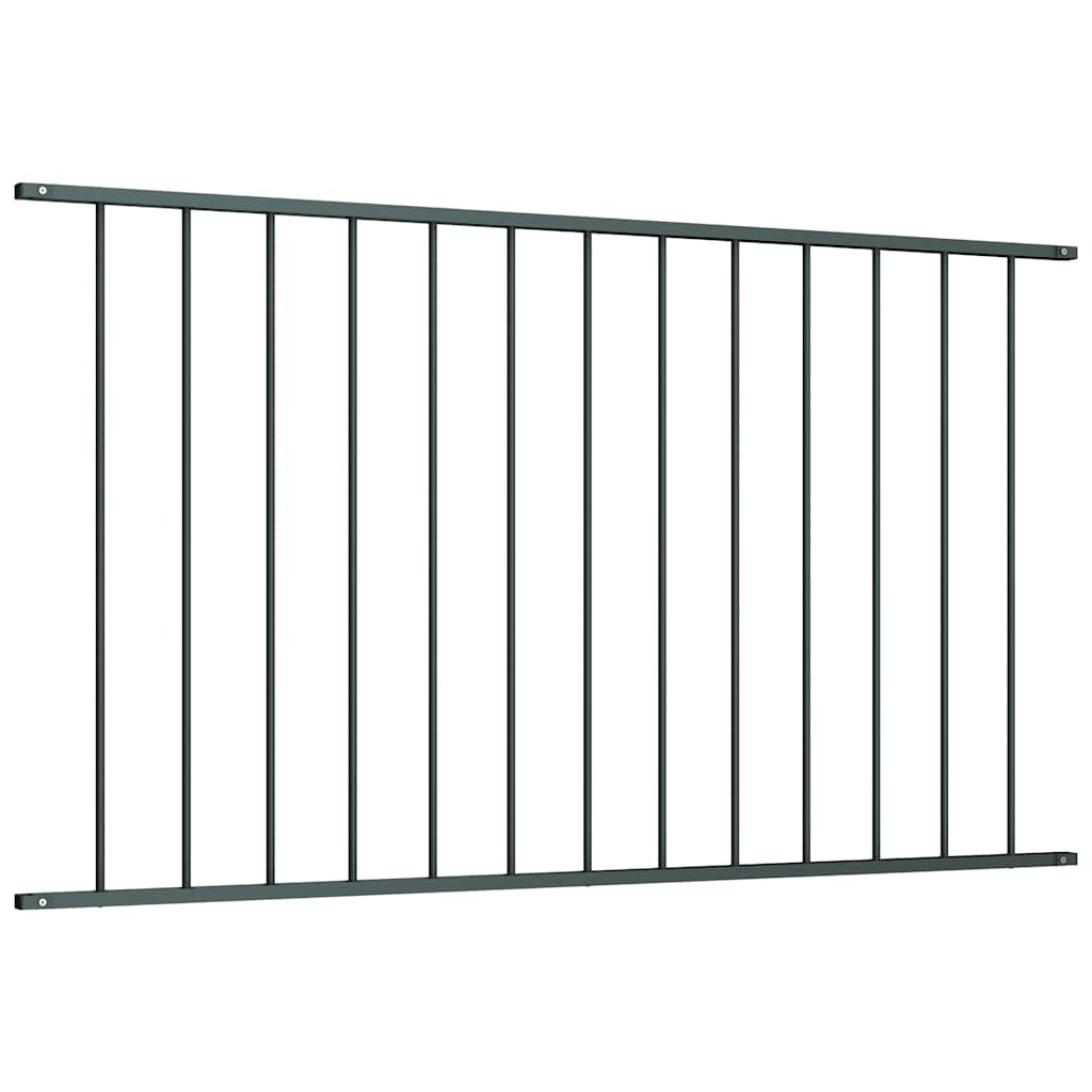 Fence Panel Woerden Powder-coated Steel 1.7x1.17 m Anthracite