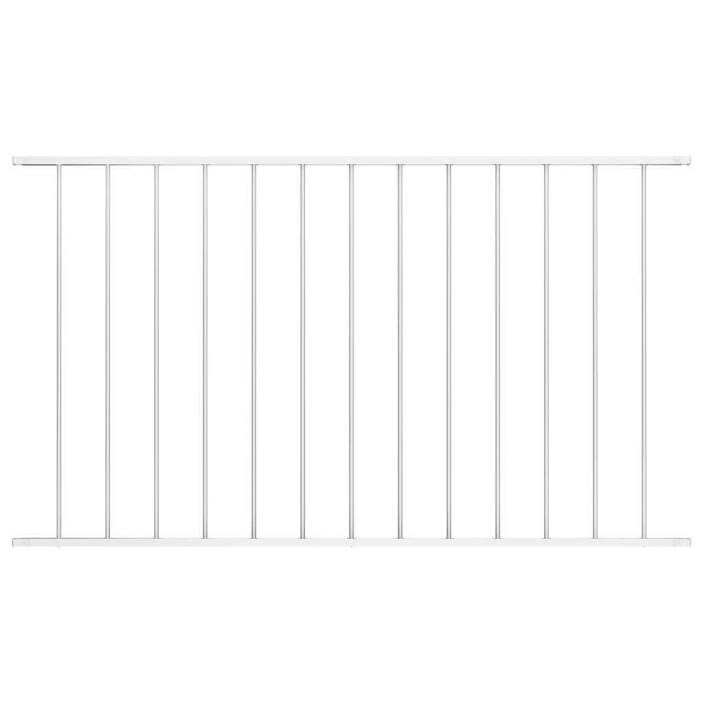 Fence Panel Woerden Powder-coated Steel 1.7x0.75 m White