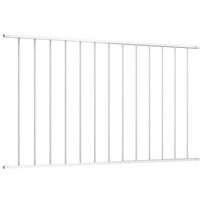 Fence Panel Woerden Powder-coated Steel 1.7x0.75 m White