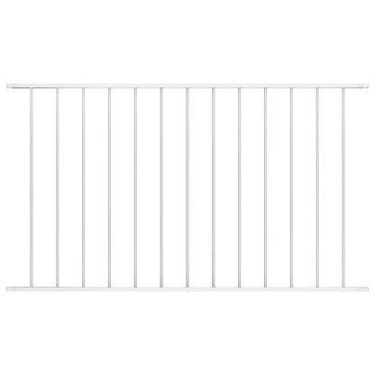 Fence Panel Woerden Powder-coated Steel 1.7x1 m White