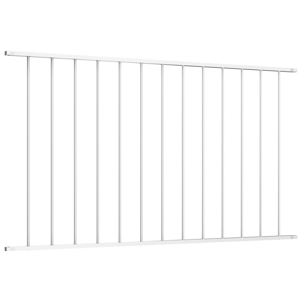 Fence Panel Woerden Powder-coated Steel 1.7x1 m White