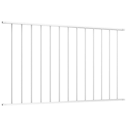 Fence Panel Woerden Powder-coated Steel 1.7x1 m White