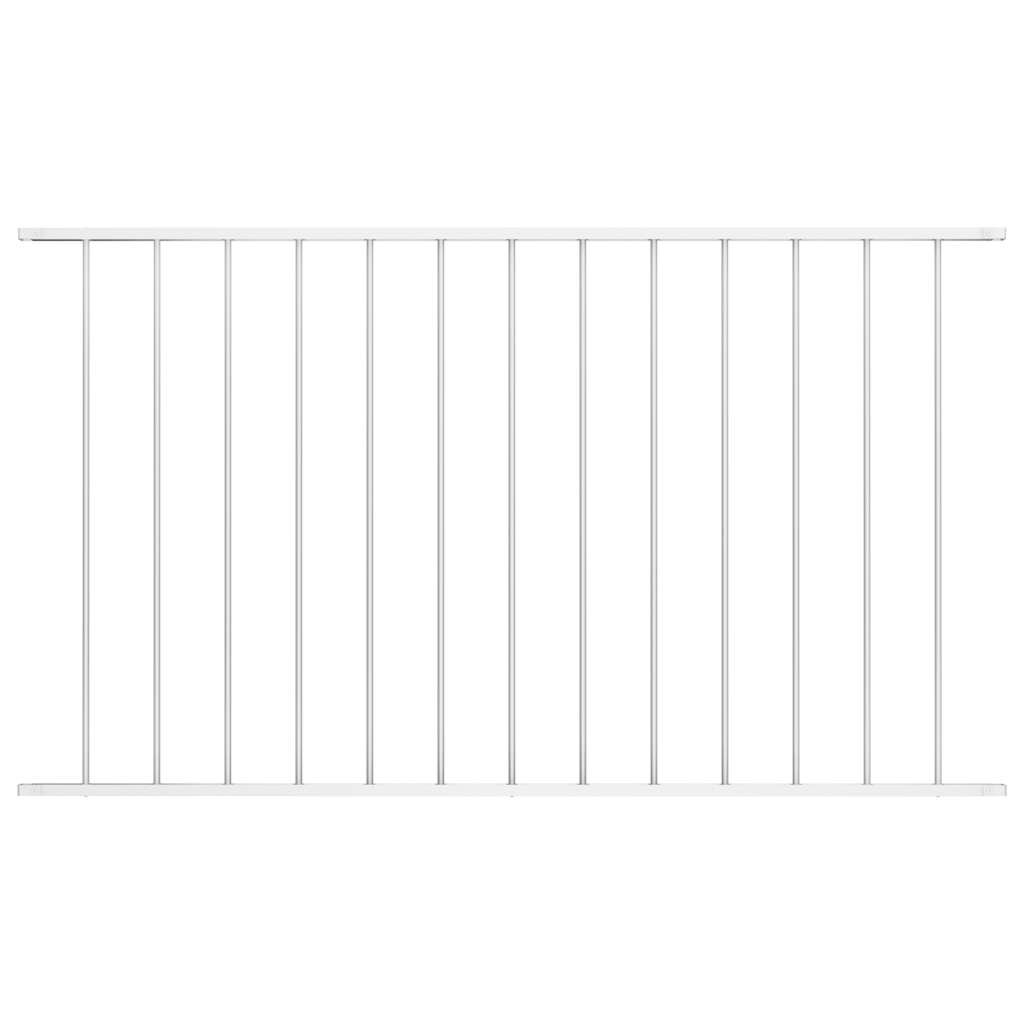 Fence Panel Woerden Powder-coated Steel 1.7x1.17 m White
