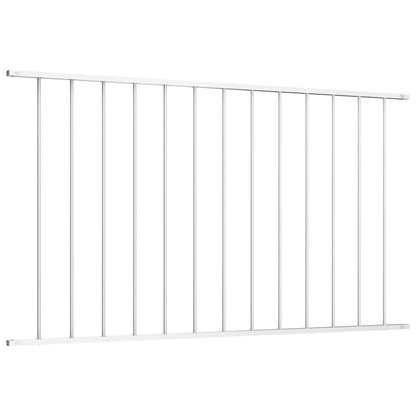 Fence Panel Woerden Powder-coated Steel 1.7x1.17 m White