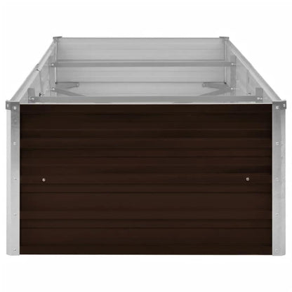 Garden Raised Bed Brown 240x80x45 cm Galvanised Steel