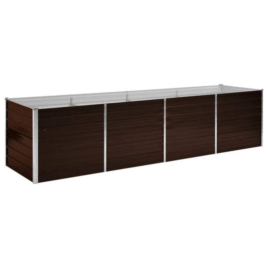 Raised Bed | Brown | Galvanised Steel | Large | Heavy Duty | Raised Bed