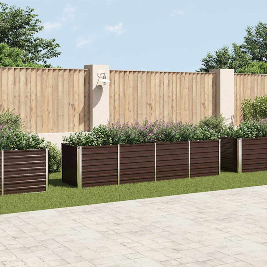 Raised Bed | Brown | Galvanised Steel | Large | Heavy Duty | Raised Bed