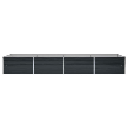 Garden Raised Bed Anthracite 320x80x45 cm Galvanised Steel
