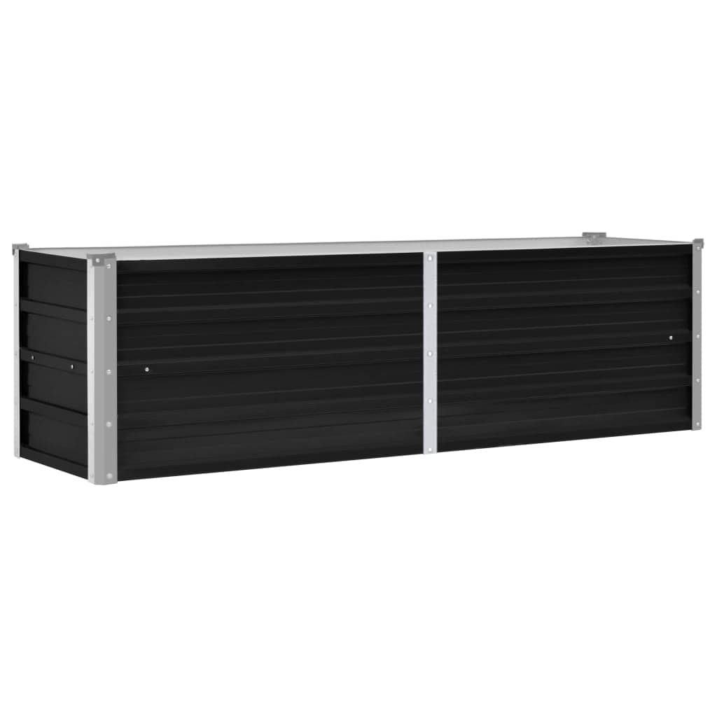 Raised Bed | Anthracite | Galvanised Steel | 160x40x45 cm
