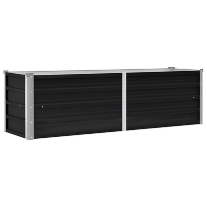 Raised Bed | Anthracite | Galvanised Steel | 160x40x45 cm