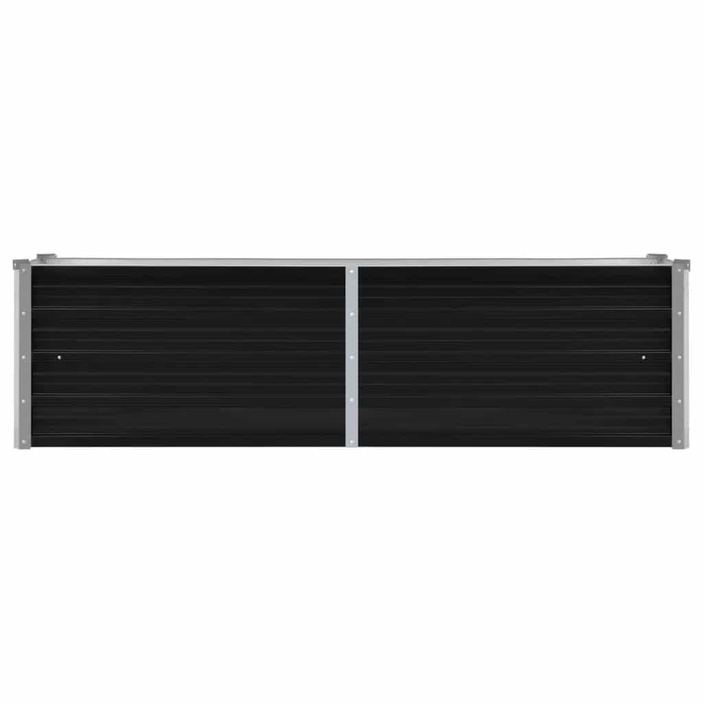 Raised Bed | Anthracite | Galvanised Steel | 160x40x45 cm