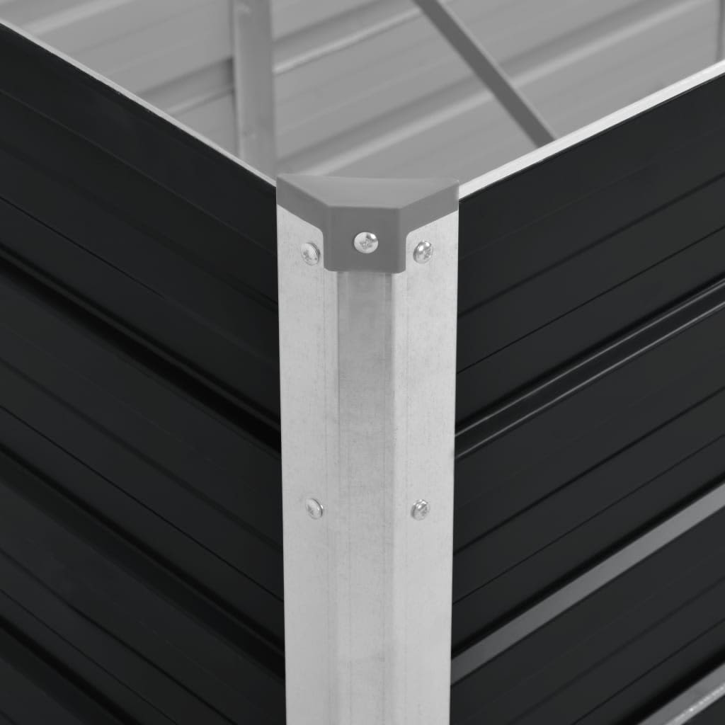 Raised Bed | Anthracite | Galvanised Steel | 160x40x45 cm
