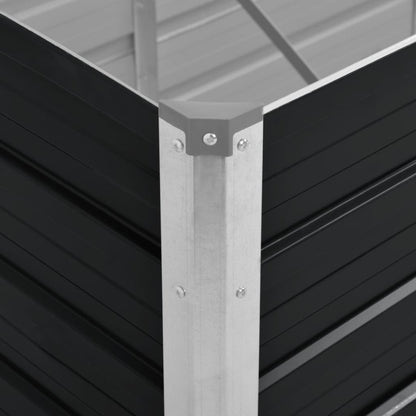 Raised Bed | Anthracite | Galvanised Steel | 160x40x45 cm