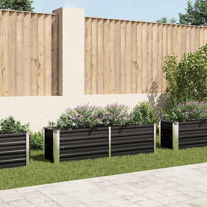 Raised Bed | Anthracite | Galvanised Steel | 160x40x45 cm