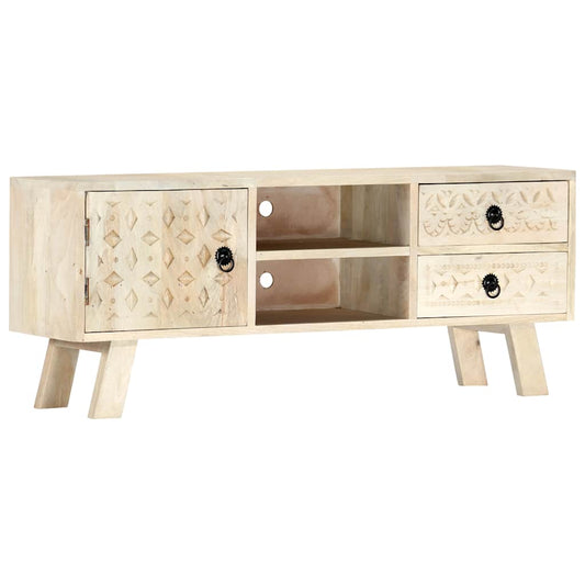 282869 vidaXL TV Cabinet 110x30x44 cm Solid Mango Wood