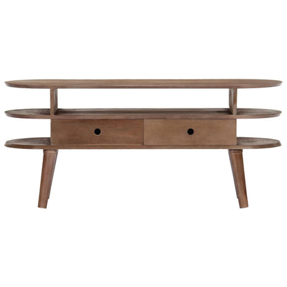 TV Cabinet 110x35x50 cm Solid Acacia Wood