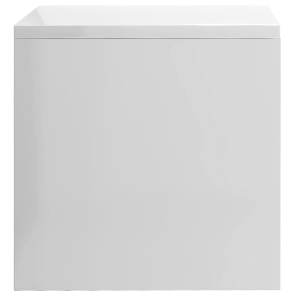 Bedside Cabinets 2 pcs High Gloss White 40x30x30 cm Engineered Wood