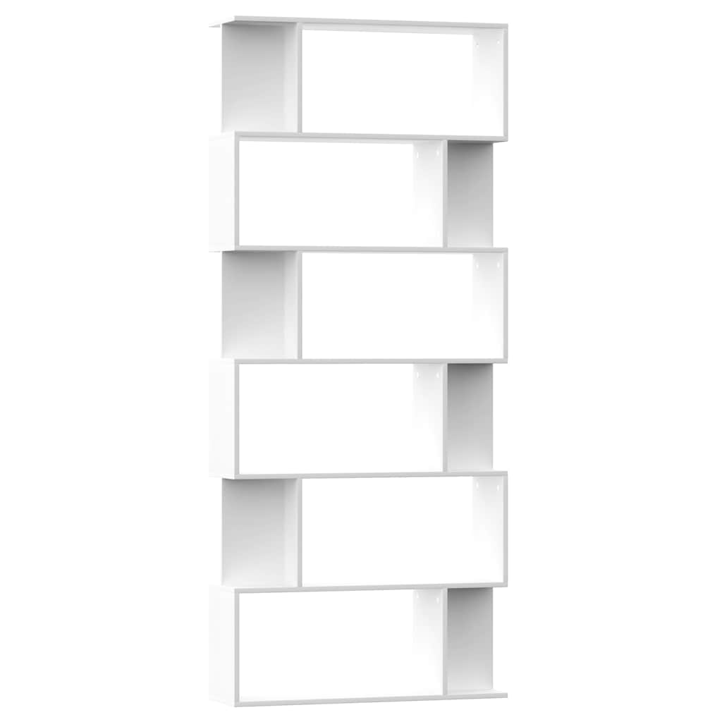 800090 vidaXL Book Cabinet/Room Divider White 80x24x192 cm Engineered Wood