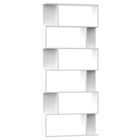 800090 vidaXL Book Cabinet/Room Divider White 80x24x192 cm Engineered Wood