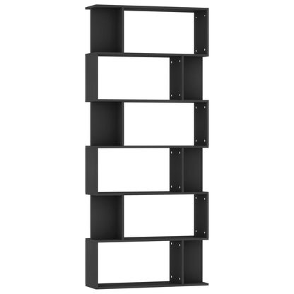 Book Cabinet | Black | Engineered wood | 80 x 24 x 192 cm | Book Cabinet