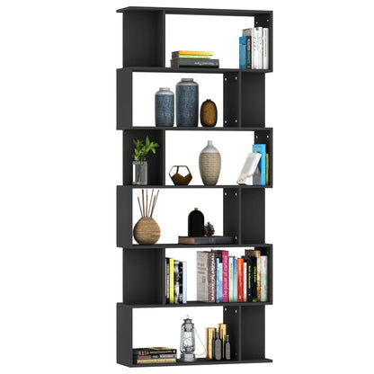 Book Cabinet | Black | Engineered wood | 80 x 24 x 192 cm | Book Cabinet