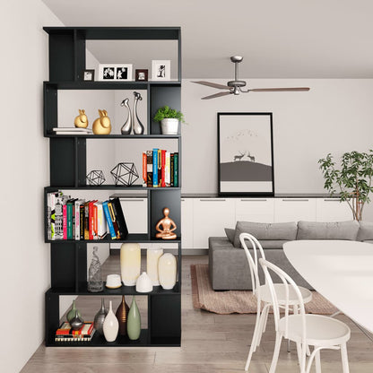 Book Cabinet | Black | Engineered wood | 80 x 24 x 192 cm | Book Cabinet