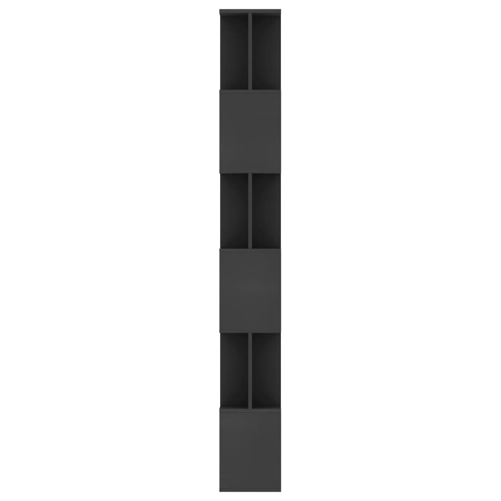Book Cabinet | Black | Engineered wood | 80 x 24 x 192 cm | Book Cabinet
