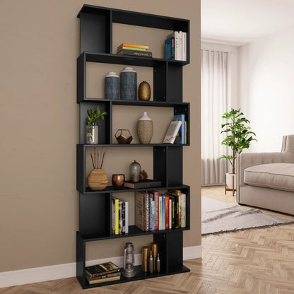Book Cabinet | Black | Engineered wood | 80 x 24 x 192 cm | Book Cabinet