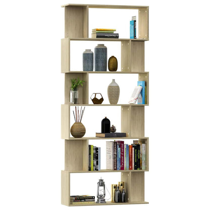 Book Cabinet/Room Divider Sonoma Oak 80x24x192 cm