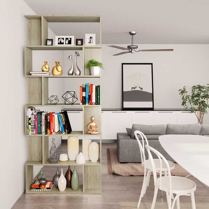 Book Cabinet/Room Divider Sonoma Oak 80x24x192 cm