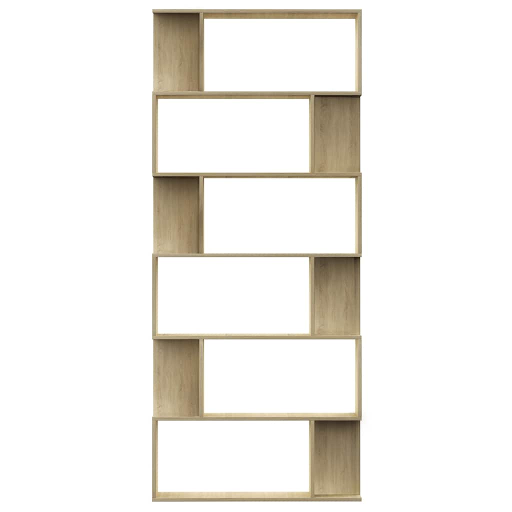 Book Cabinet/Room Divider Sonoma Oak 80x24x192 cm