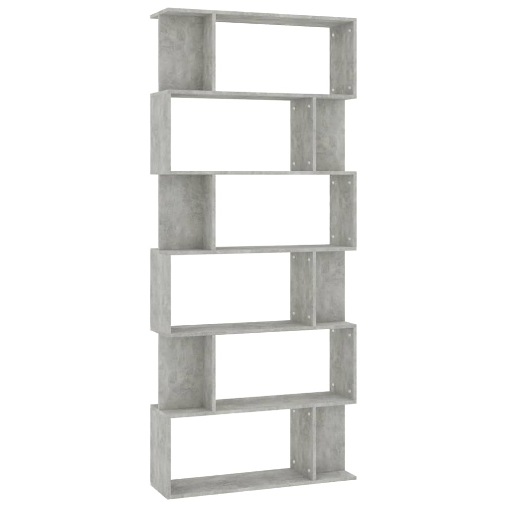 Book Cabinet/Room Divider Concrete Grey 80x24x192 cm