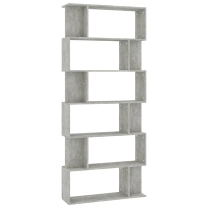 Book Cabinet/Room Divider Concrete Grey 80x24x192 cm