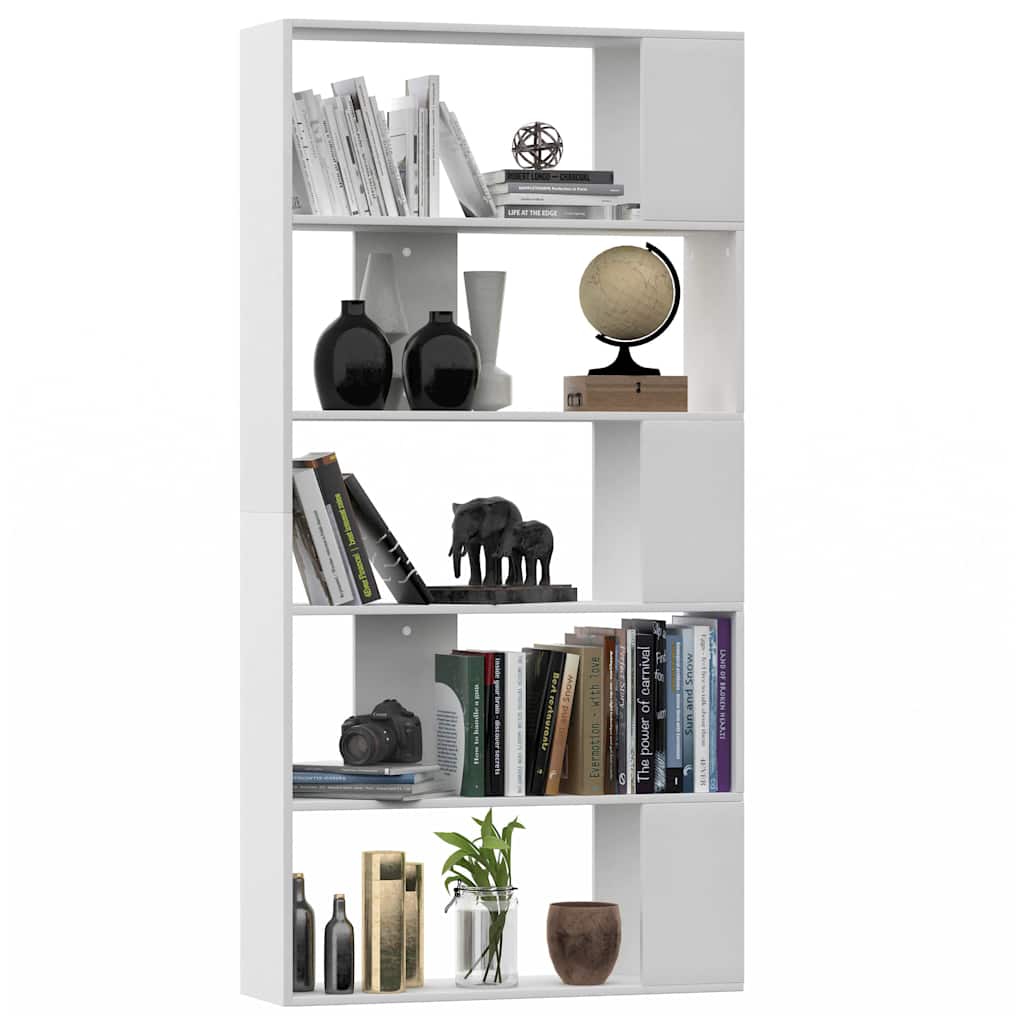 800099 vidaXL Book Cabinet/Room Divider White 80x24x159 cm Engineered Wood