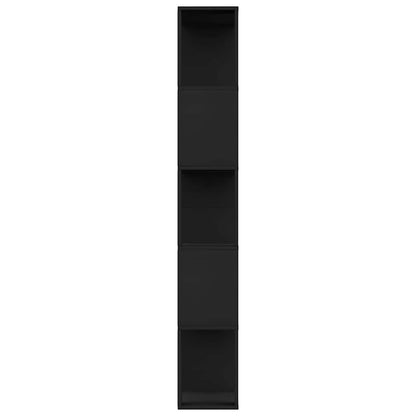 800100 vidaXL Book Cabinet/Room Divider Black 80x24x159 cm Engineered Wood