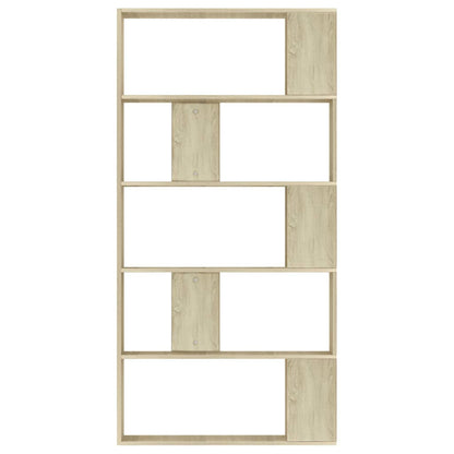 800102 vidaXL Book Cabinet/Room Divider Sonoma Oak 80x24x159 cm Engineered Wood