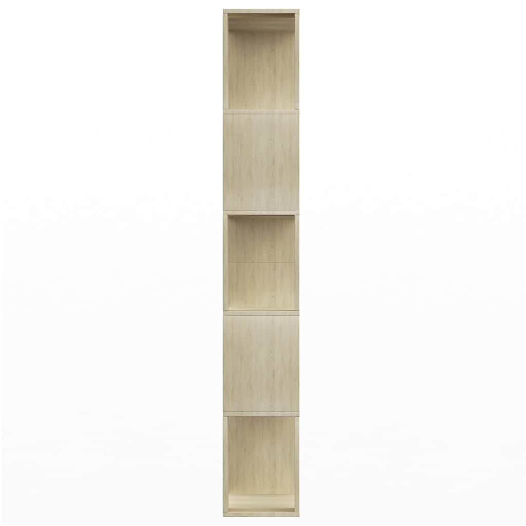 800102 vidaXL Book Cabinet/Room Divider Sonoma Oak 80x24x159 cm Engineered Wood