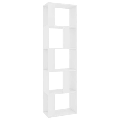 800108 vidaXL Book Cabinet/Room Divider White 45x24x159 cm Engineered Wood