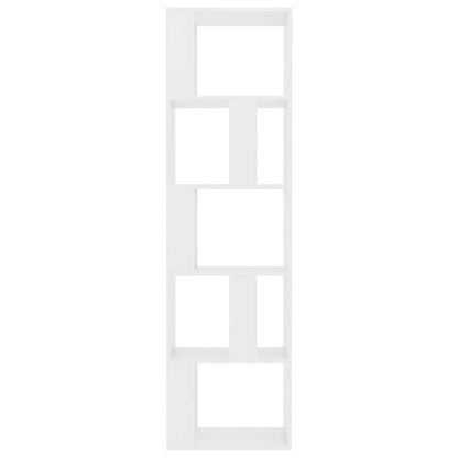 800108 vidaXL Book Cabinet/Room Divider White 45x24x159 cm Engineered Wood
