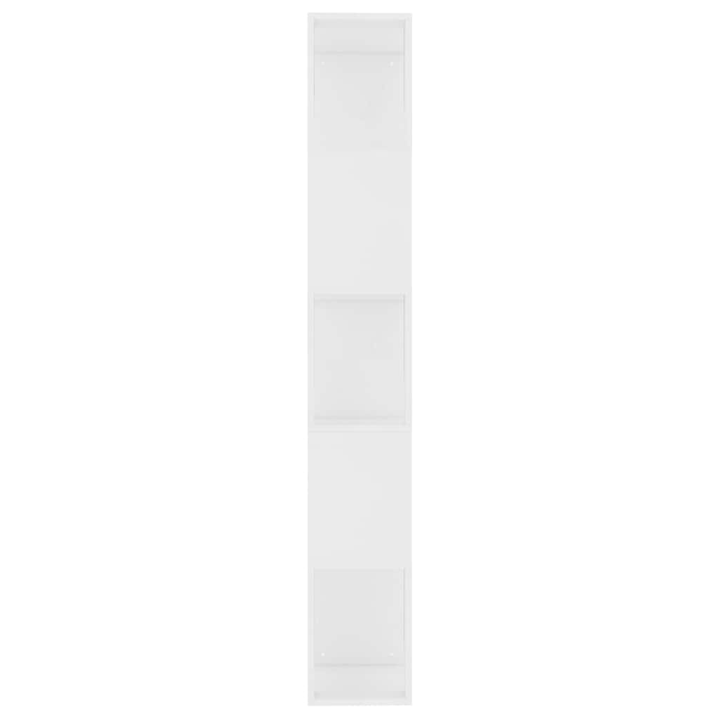 800108 vidaXL Book Cabinet/Room Divider White 45x24x159 cm Engineered Wood