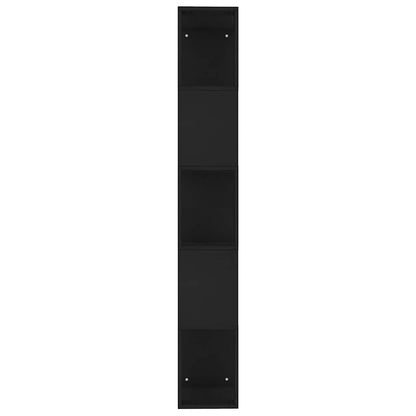 800109 vidaXL Book Cabinet/Room Divider Black 45x24x159 cm Engineered Wood