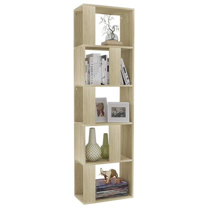 800111 vidaXL Book Cabinet/Room Divider Sonoma Oak 45x24x159 cm Engineered Wood