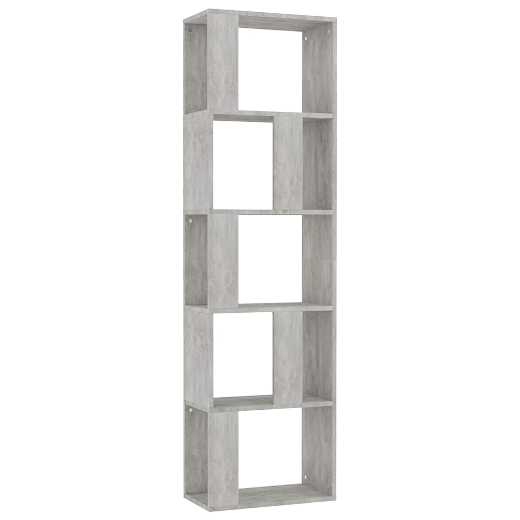 Book Cabinet/Room Divider Concrete Grey 45x24x159 cm